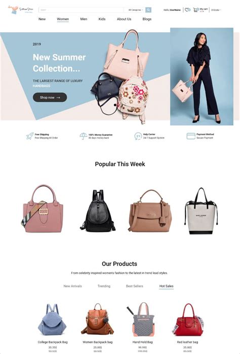 online bag store